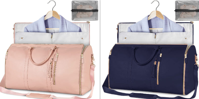 Women's Large Capacity Waterproof Travel Duffle Bag – Foldable Weekender Tote | Sarah Express
