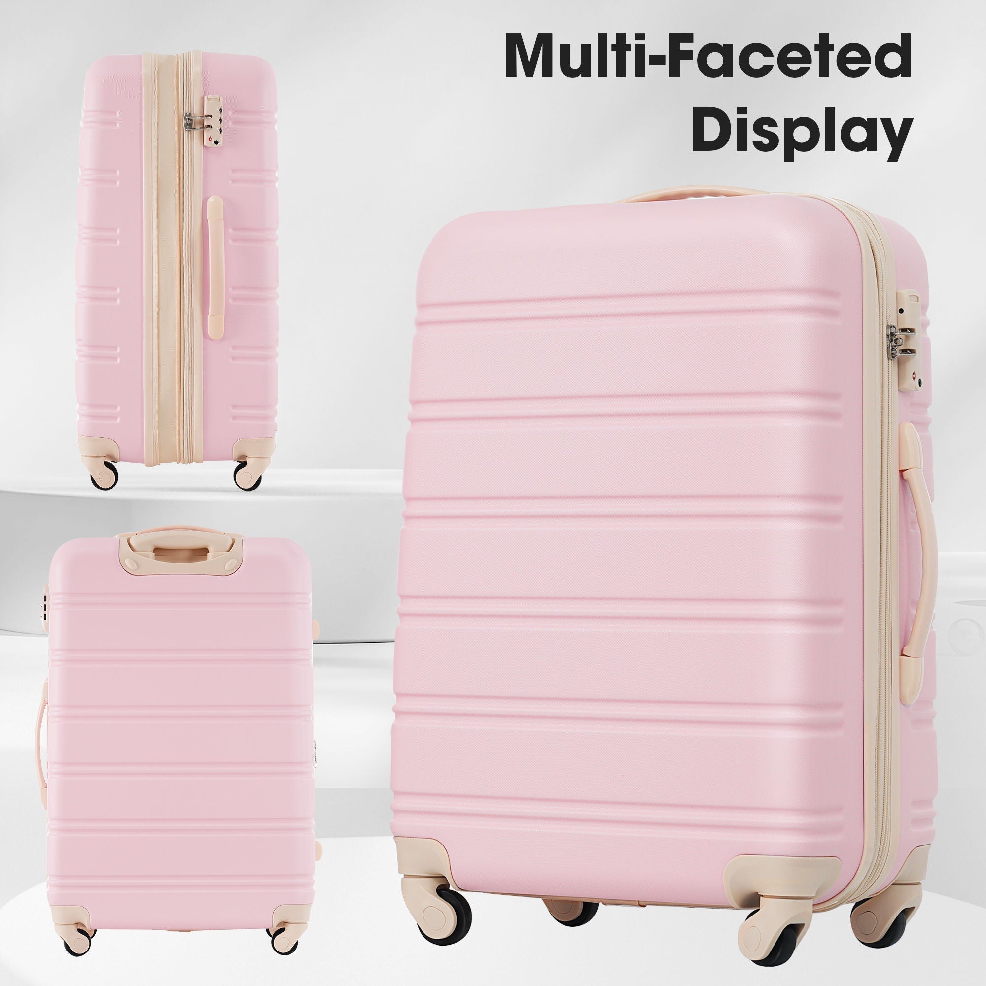 Hardshell Luggage Sets 2 Pieces with Spinner Suitcase and TSA Lock
